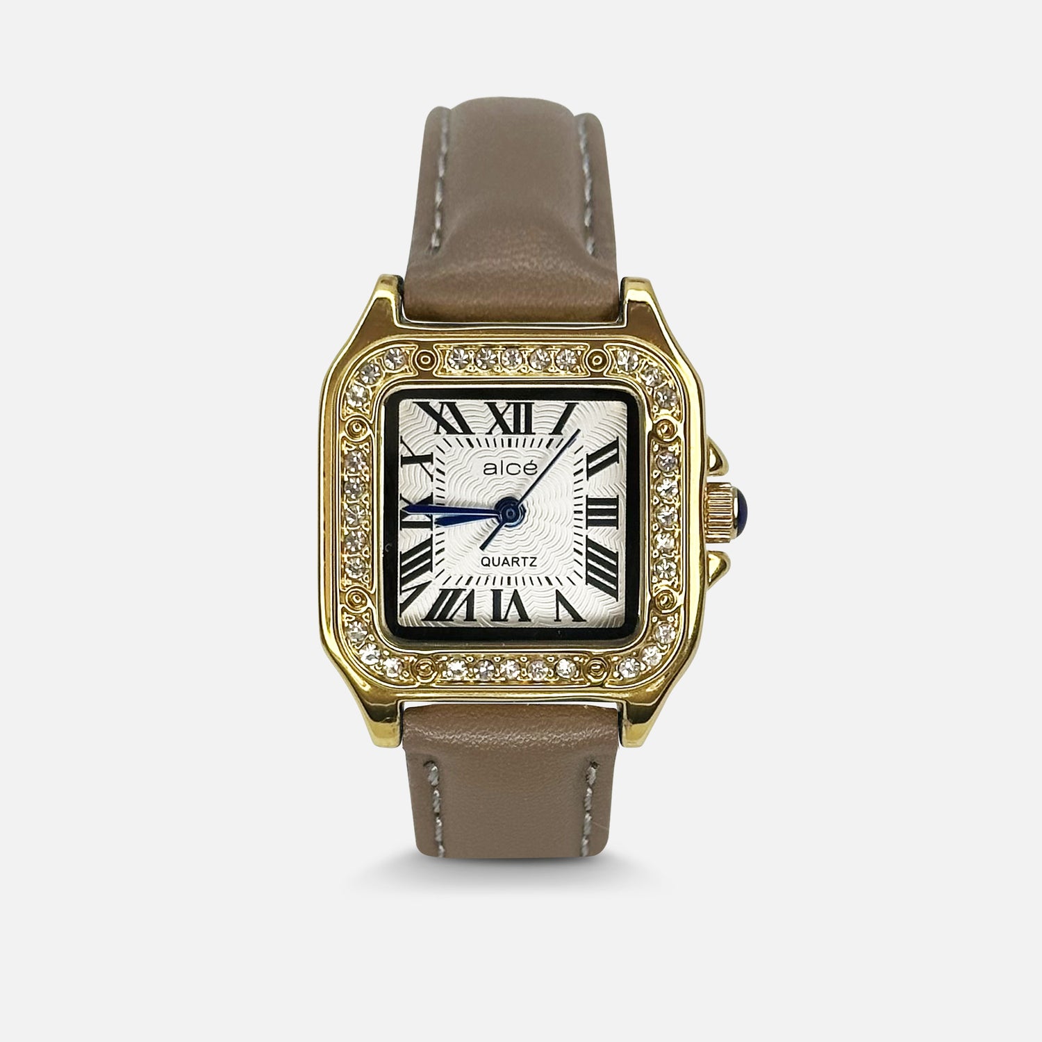 Montre Femme Dorée : Bracelet Cuir | ALCĒ