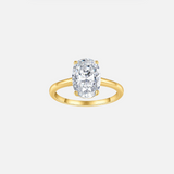 Oval Solitaire Ring "Mirage"