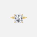 Bague "Princess" Asscher solitaire 5,5cts