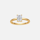 Bague "Emeraude" solitaire