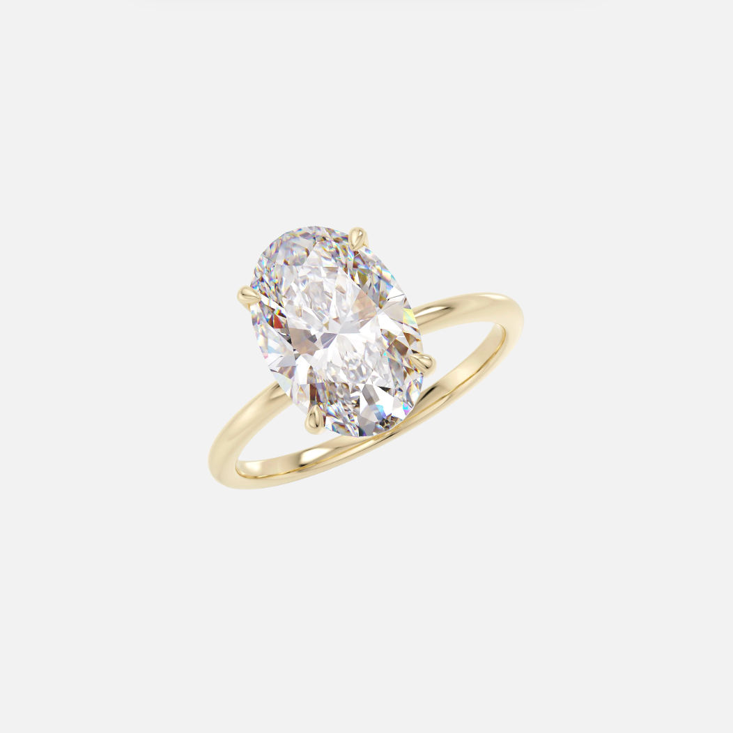 Bague "Louise" solitaire oval 4cts