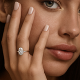 Bague "Louise" solitaire oval 4cts