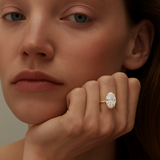 Bague "Louise" solitaire oval 4cts