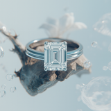 Bague "Boni Emeraude" solitaire