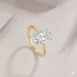 Oval Solitaire Ring "Mirage"