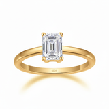 Bague "Emeraude" solitaire