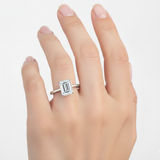 Bague "Boni Emeraude" solitaire