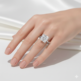 Bague "Princess" Asscher solitaire 5,5cts