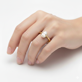 Bague "Mia Ovale" solitaire