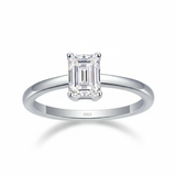 Bague "Emeraude" solitaire