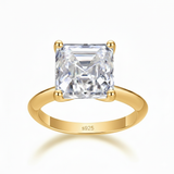 Bague "Princess" Asscher solitaire 5,5cts