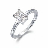 Bague "Emeraude" solitaire