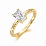 Bague "Emeraude" solitaire