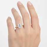 Bague "Boni Emeraude" solitaire