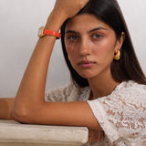 CĒ.03 - Cuir Croco Orange