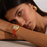 CĒ.03 - Cuir Croco Orange