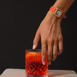 CĒ.03 - Cuir Croco Orange