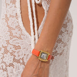 CĒ.03 - Cuir Croco Orange