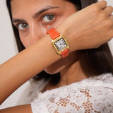 CĒ.03 - Cuir Croco Orange