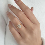 Bague "Emeraude" solitaire