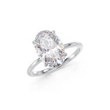 Bague "Louise" solitaire oval 4cts